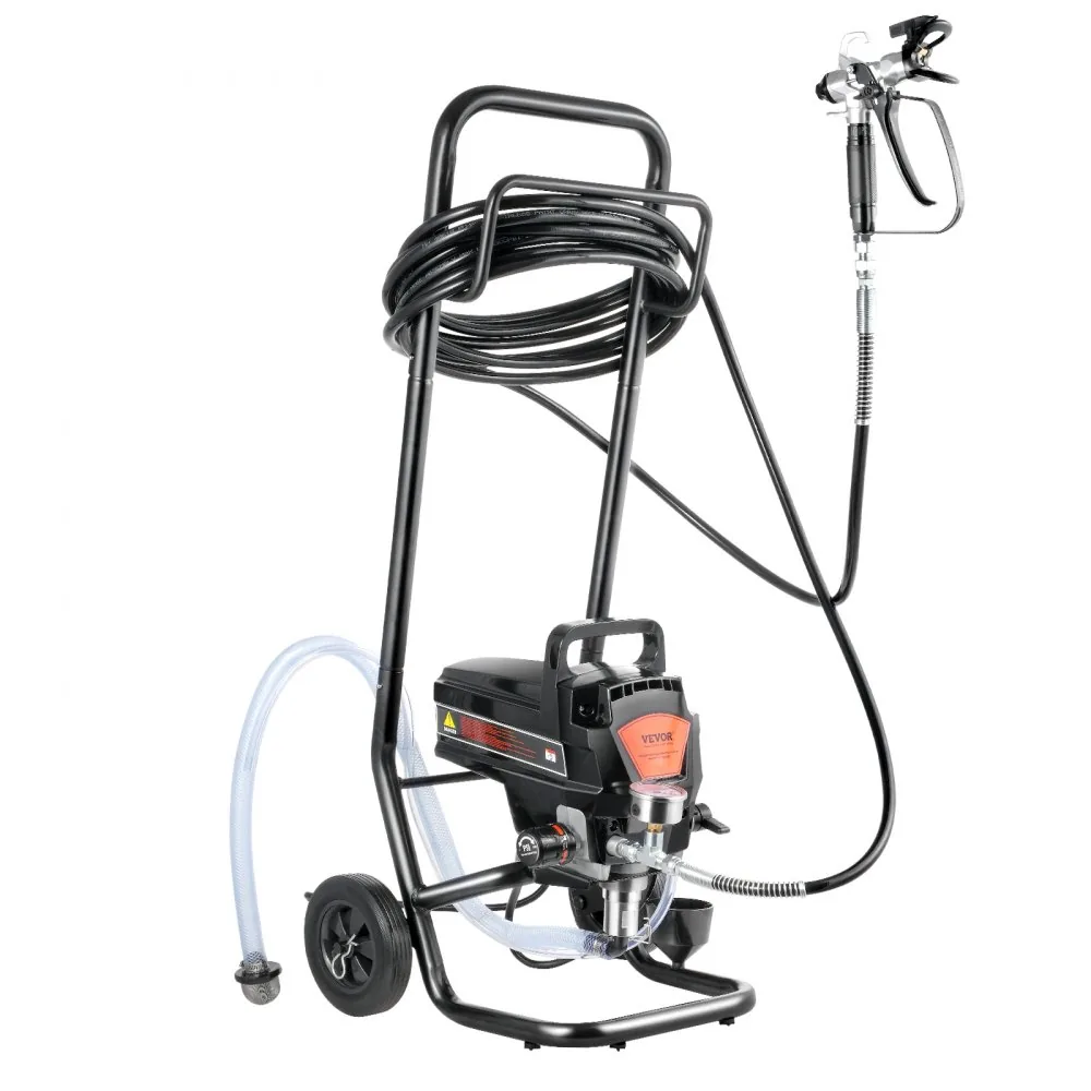 VEVOR 950W Airless Paint Sprayer with Cart 3000 PSI accessories detail