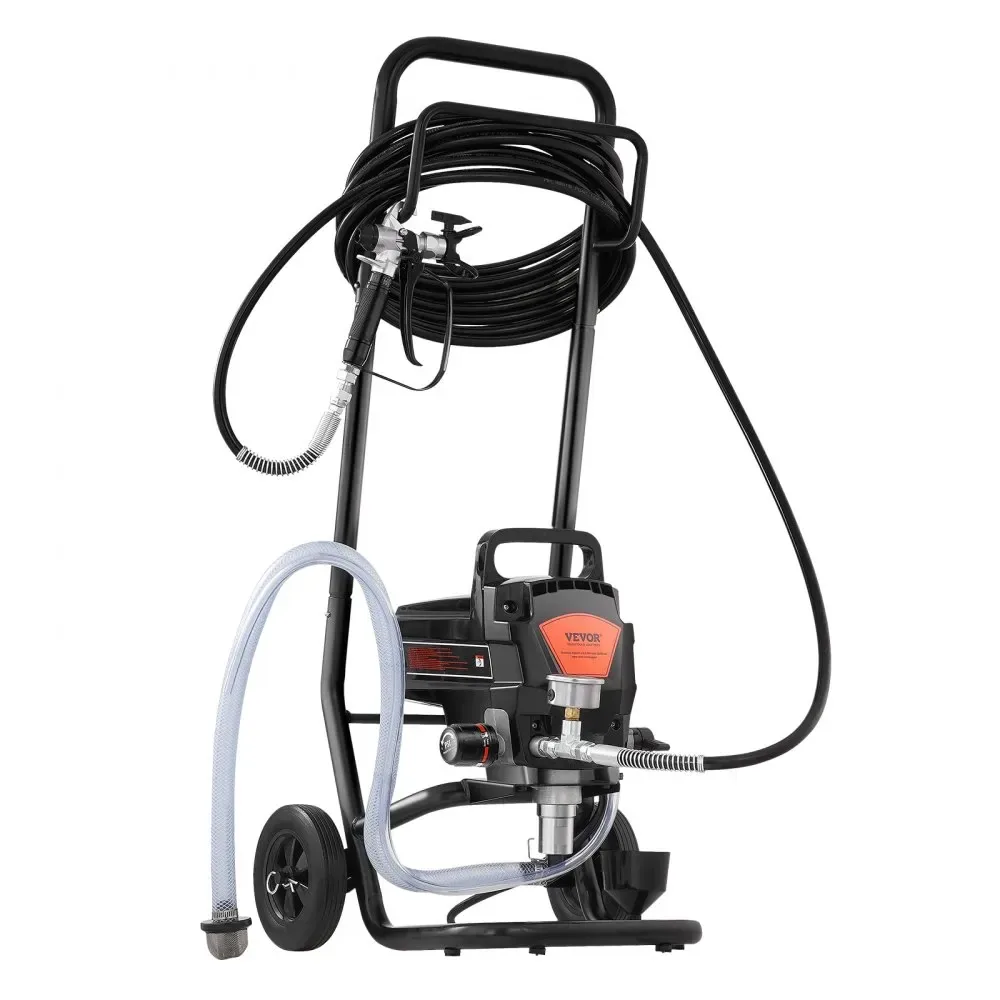 VEVOR 950W Airless Paint Sprayer with Cart 3000 PSI performance detail