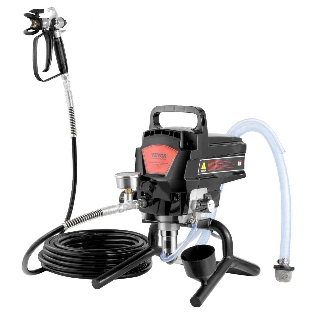 VEVOR 950W Airless Paint Sprayer 3000 PSI Electric Stand front view