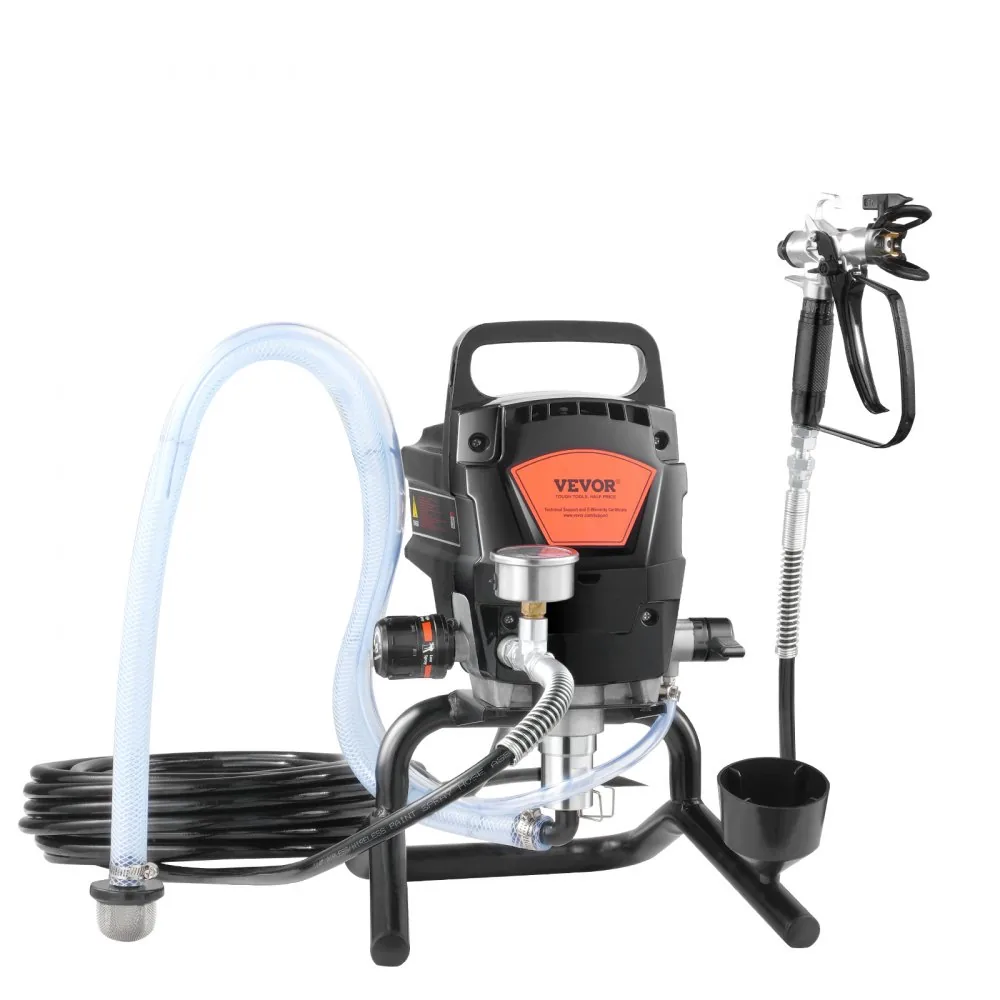 VEVOR 950W Airless Paint Sprayer 3000 PSI Electric Stand accessories detail