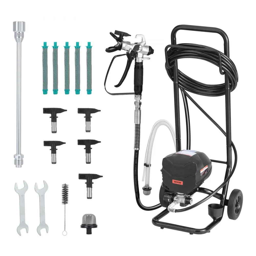 VEVOR 650W stand airless paint sprayer front view
