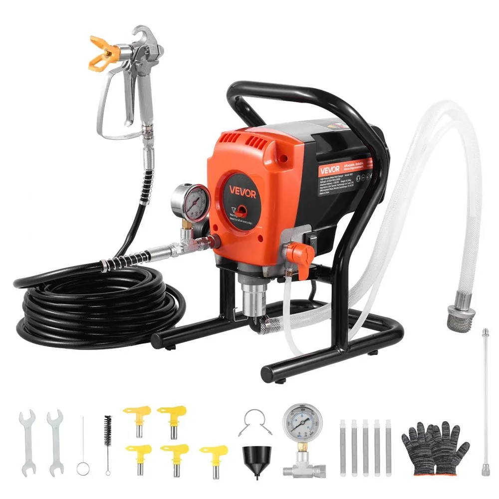 VEVOR 900W stand airless paint sprayer front view