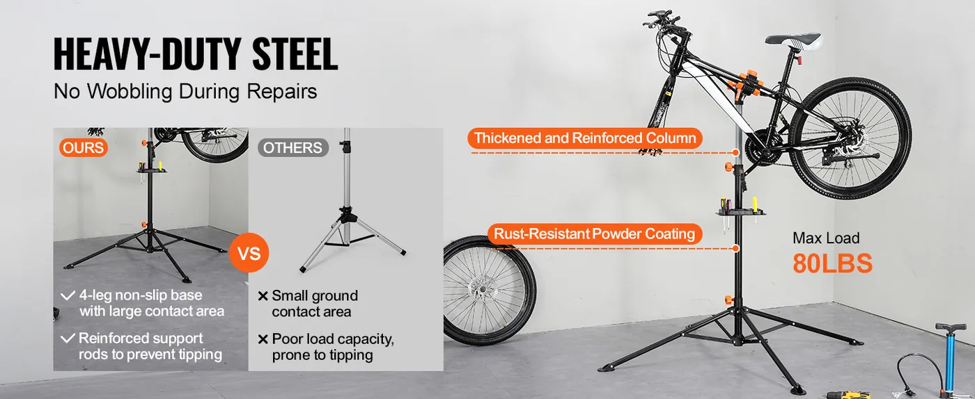 VEVOR Bike Repair Stand 80 lbs Steel feature 3