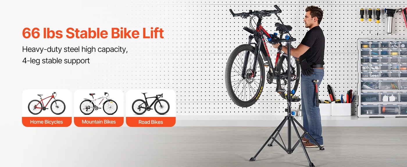 VEVOR Bike Repair Stand 66 lbs Steel overview