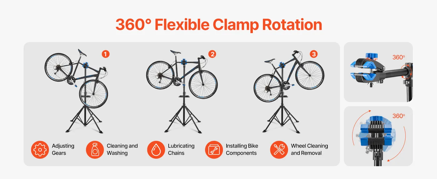 VEVOR Bike Repair Stand 66 lbs Steel feature 1