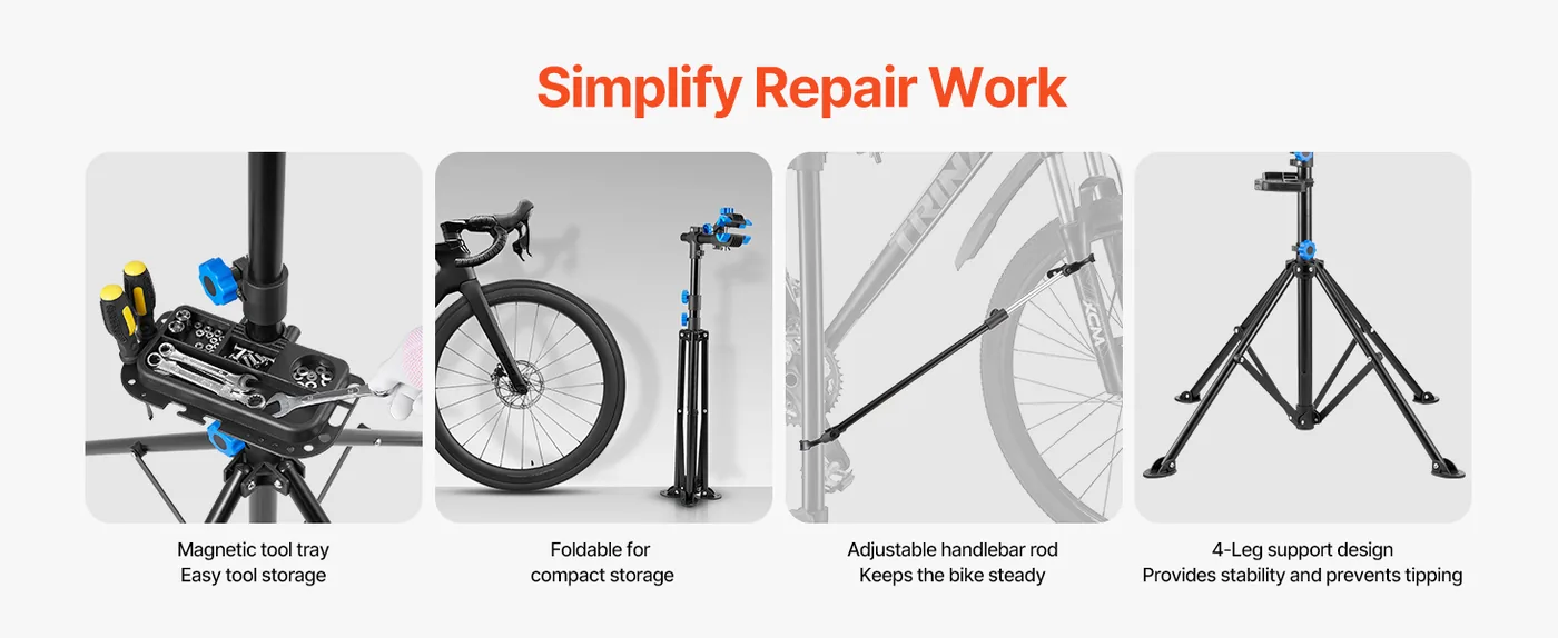 VEVOR Bike Repair Stand 66 lbs Steel feature 4