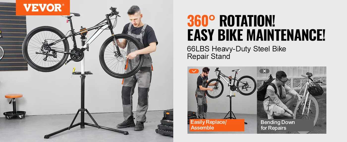 VEVOR Bike Repair Stand 66 lbs Aluminium overview