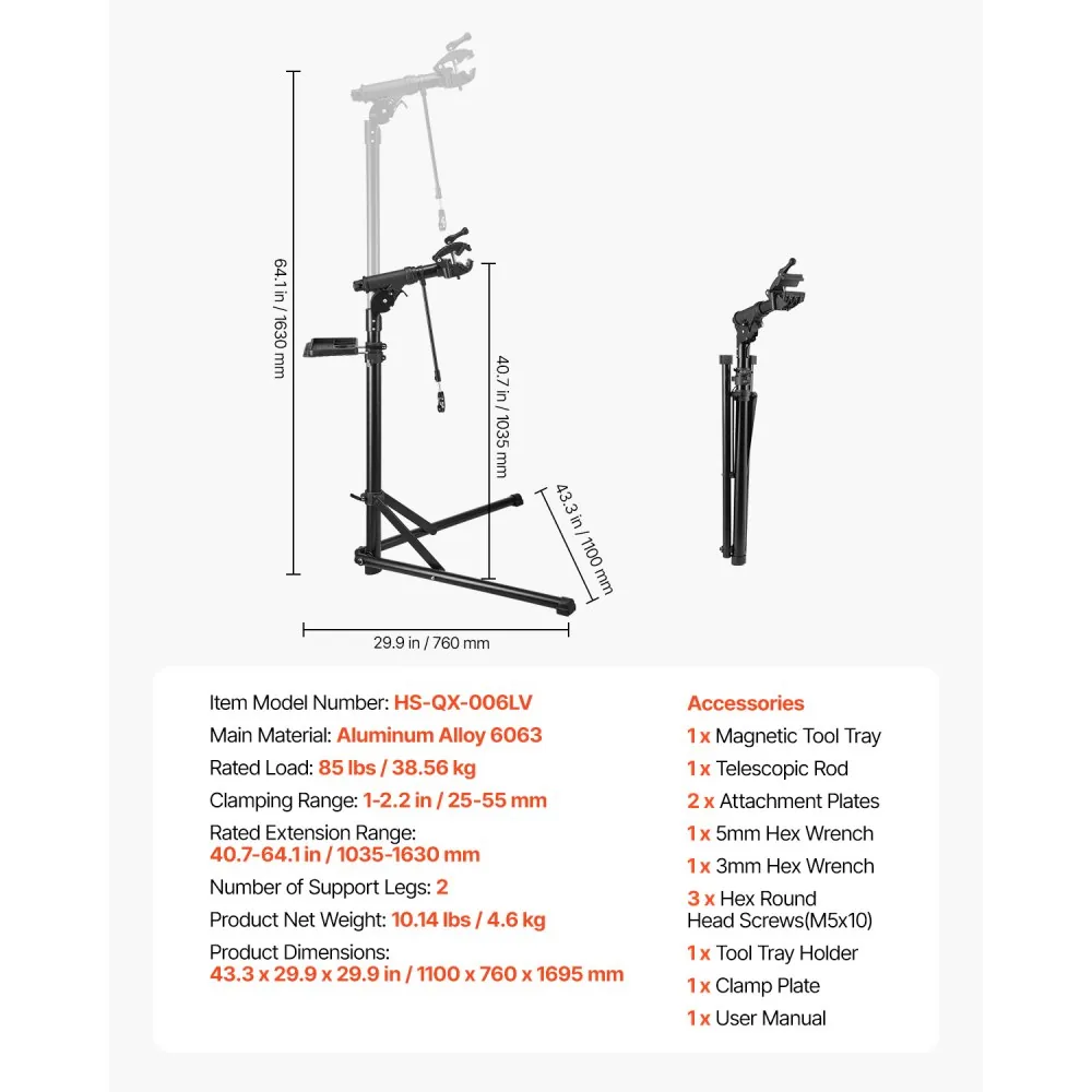 VEVOR Bike Repair Stand 85 lbs Aluminium product image 7