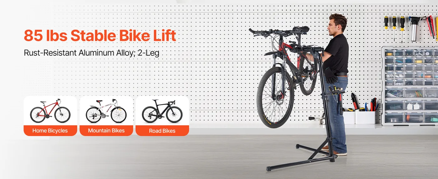 VEVOR Bike Repair Stand 85 lbs Aluminium overview