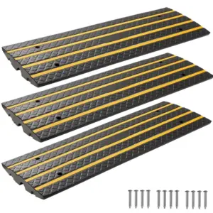 VEVOR Car Driveway Rubber Curb Ramp 3 Pcs Upgraded Version product image 1