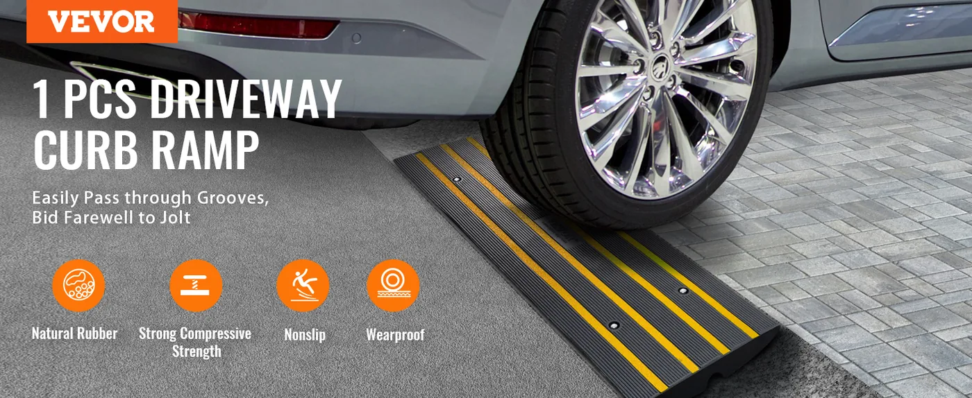 VEVOR Curb Ramp 1 Pcs Regular Type overview
