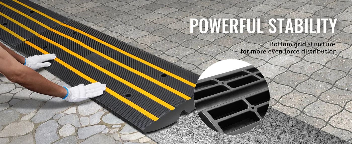 VEVOR Curb Ramp 3 Pcs Regular Type More Stable