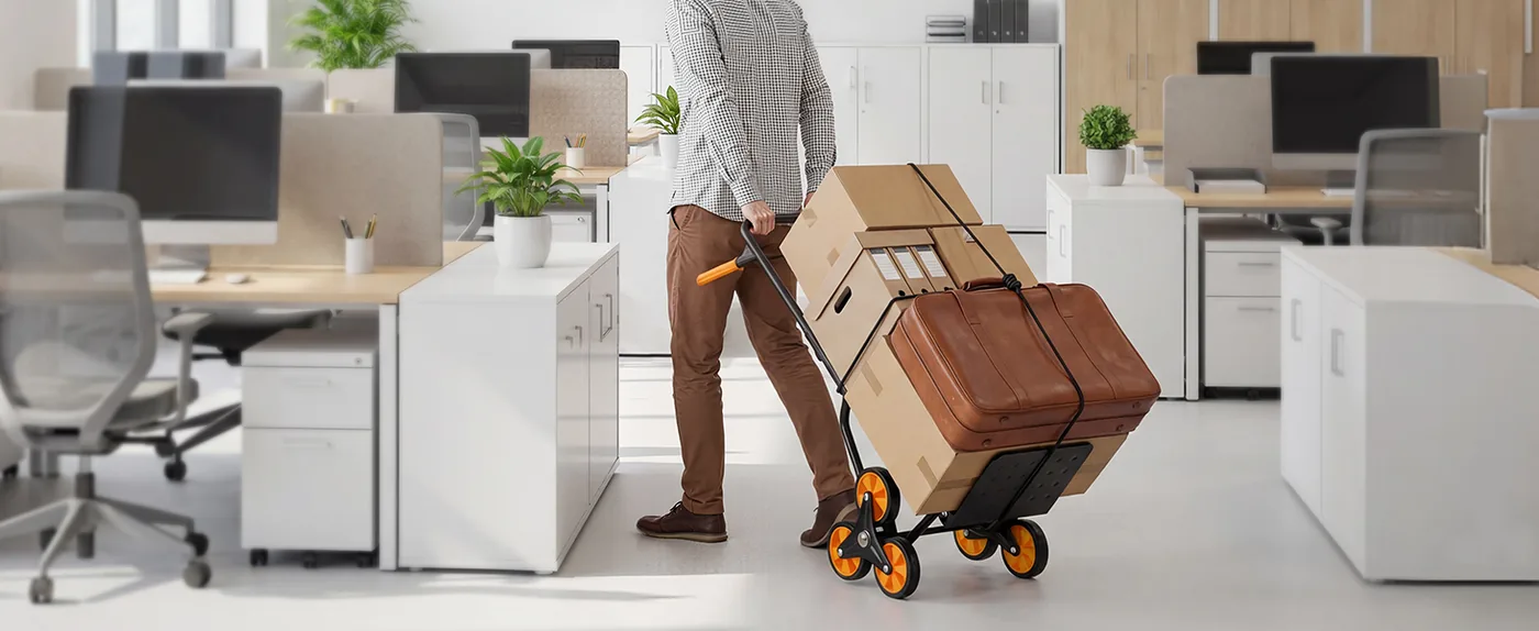 VEVOR Stair Climbing Cart 770 lbs With Handrail Office