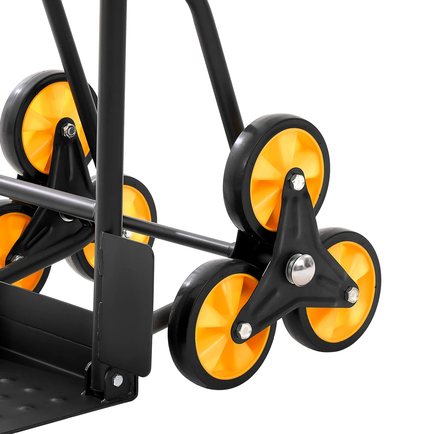 VEVOR Stair Climbing Cart 770 lbs With Handrail Durable TPR Silent Wheels