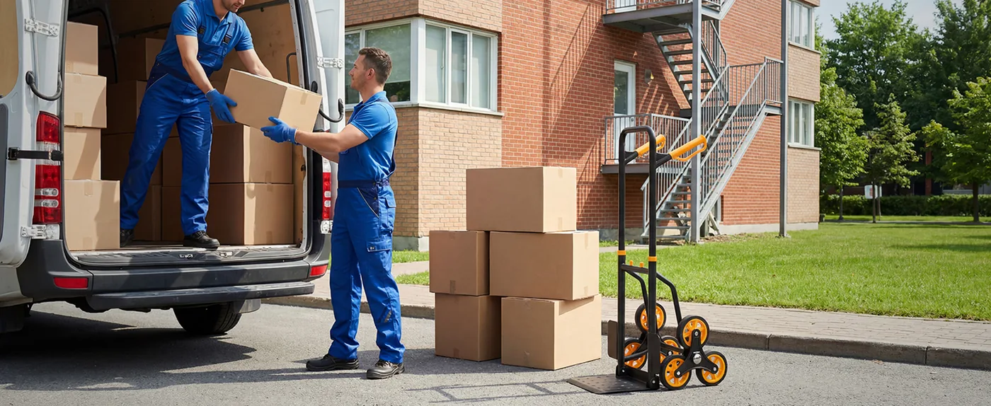 VEVOR Stair Climbing Cart 440 lbs With Handrail Express Parcel Transport