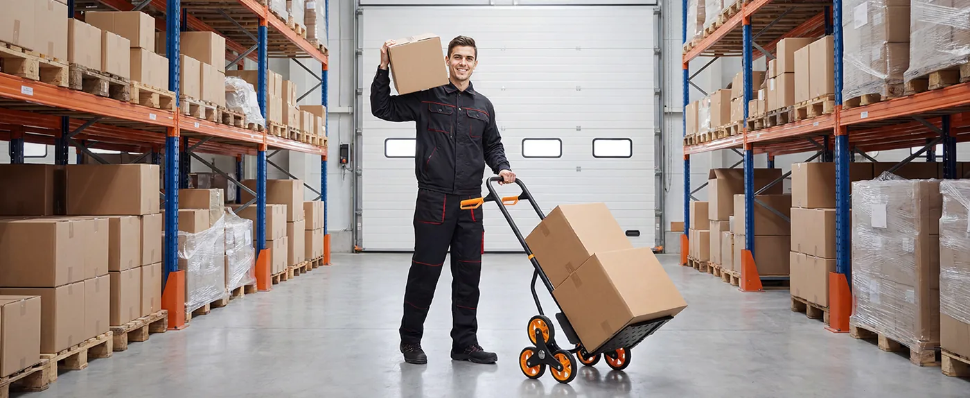 VEVOR Stair Climbing Cart 440 lbs With Handrail Warehouse & Factory