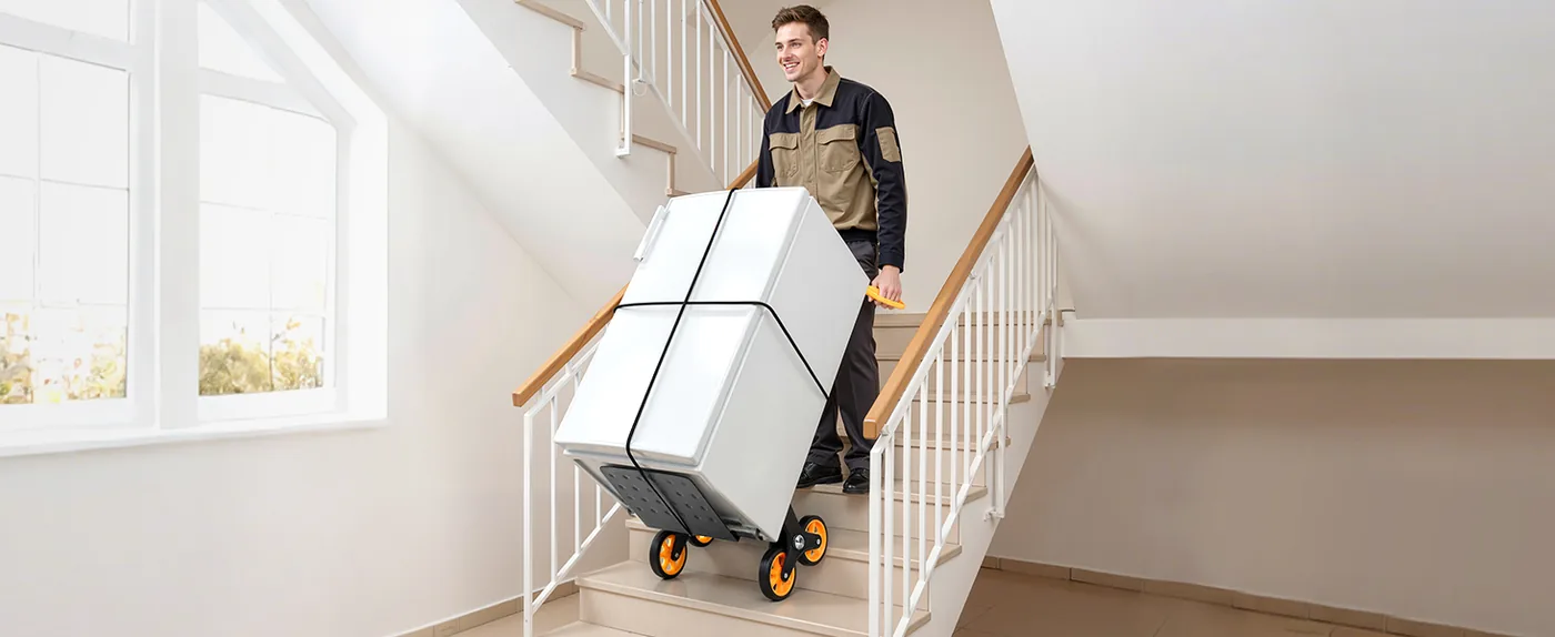 VEVOR Stair Climbing Cart 440 lbs With Handrail House Moving