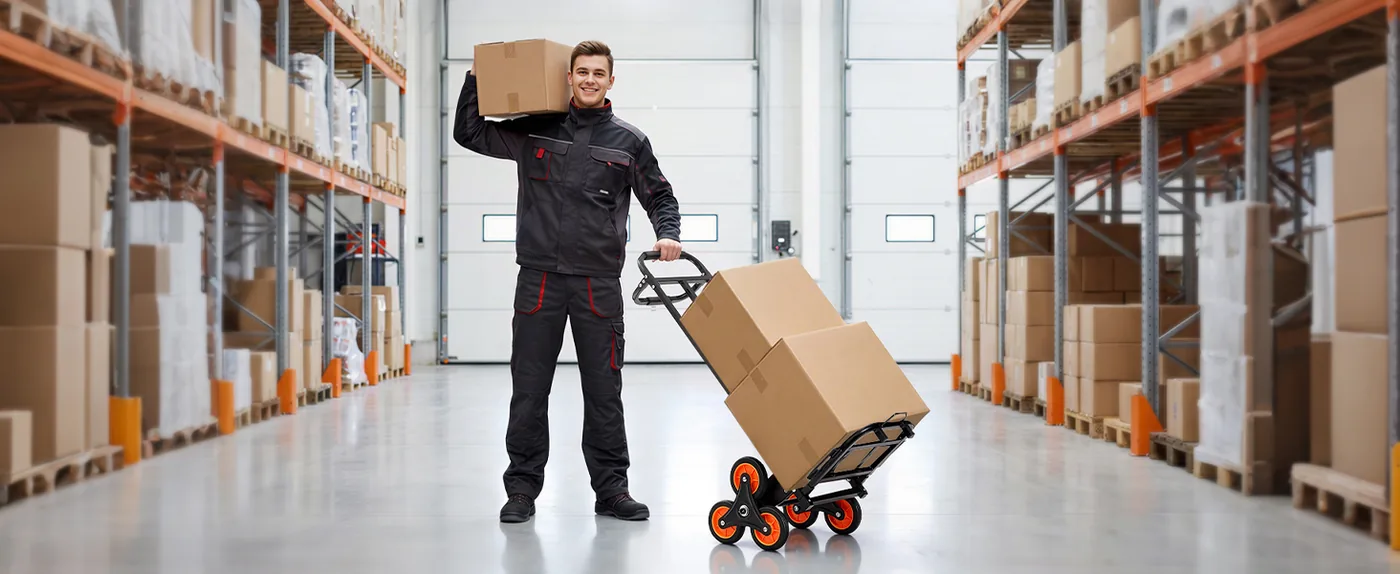 VEVOR Stair Climbing Cart 460 lbs Handle Version Warehouse & Factory