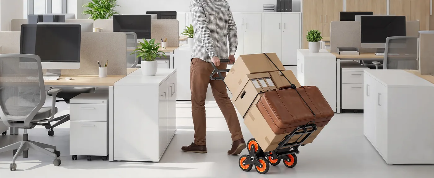 VEVOR Stair Climbing Cart 460 lbs Handle Version Office