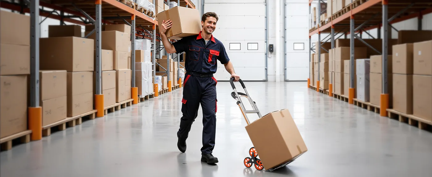 VEVOR Stair Climbing Cart 650 lbs Handle Version Warehouse & Factory