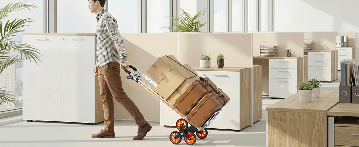 VEVOR Stair Climbing Cart 650 lbs Handle Version Office