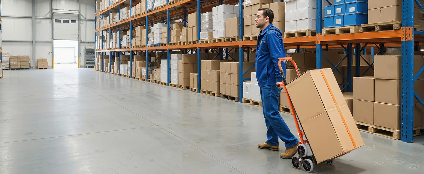 VEVOR 3 in 1 Industrial Convertible Stair Climbing Cart Warehouse & Factory