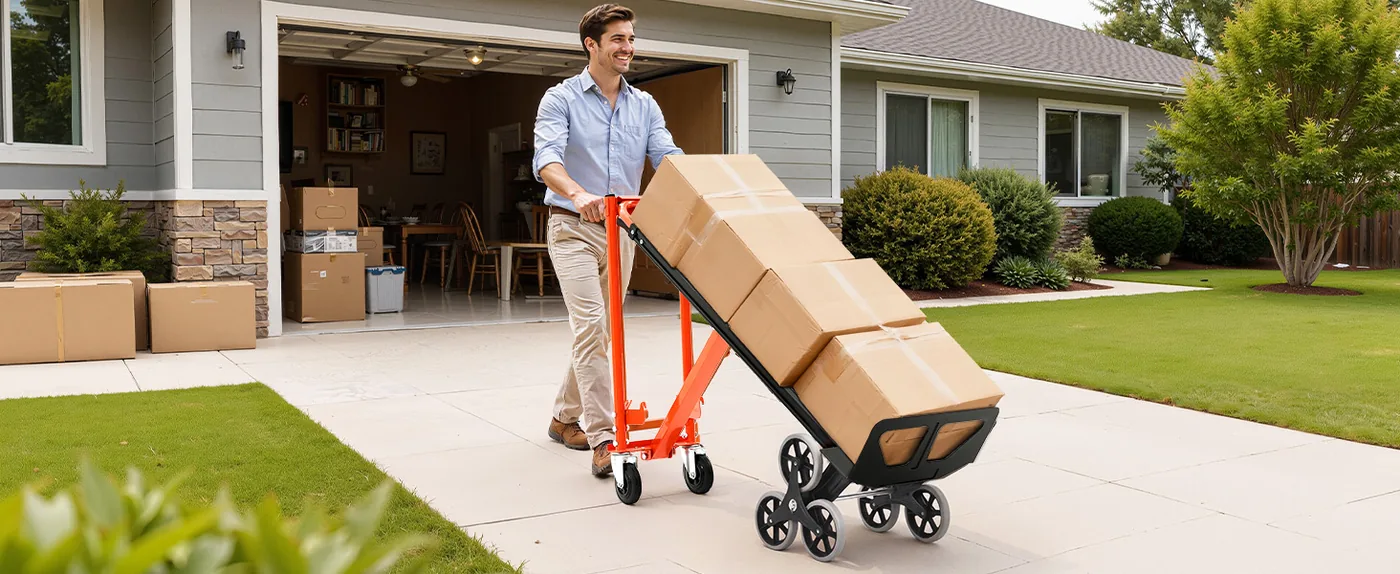 VEVOR 3 in 1 Industrial Convertible Stair Climbing Cart House Moving