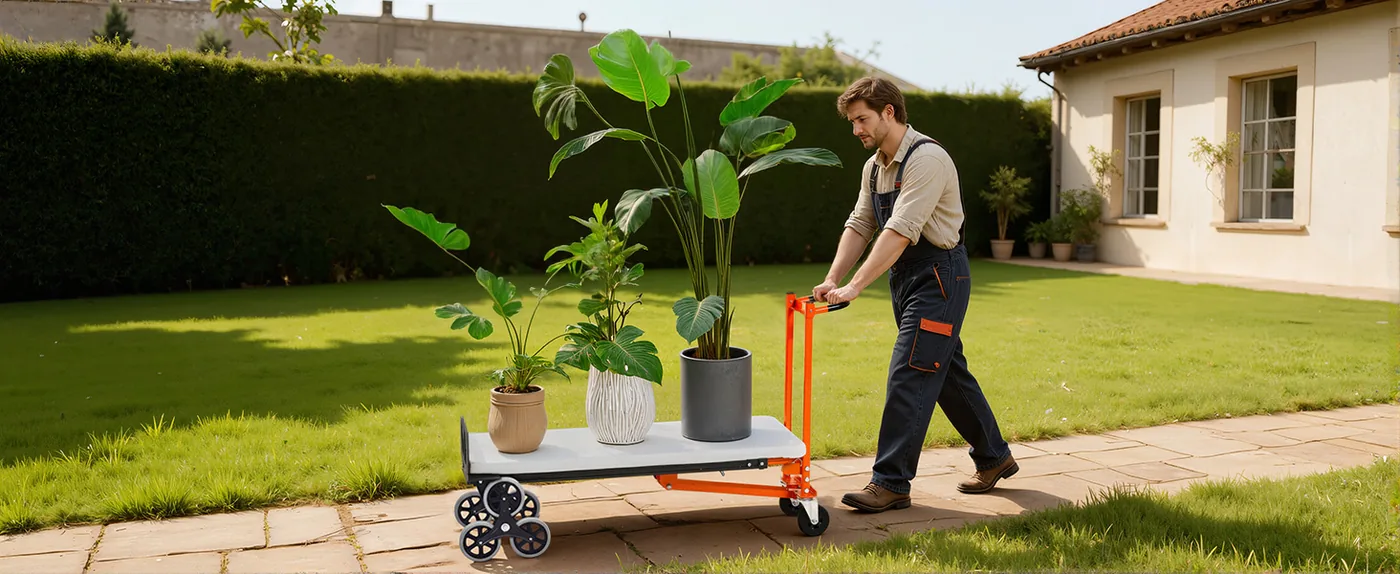 VEVOR 3 in 1 Industrial Convertible Stair Climbing Cart Garden