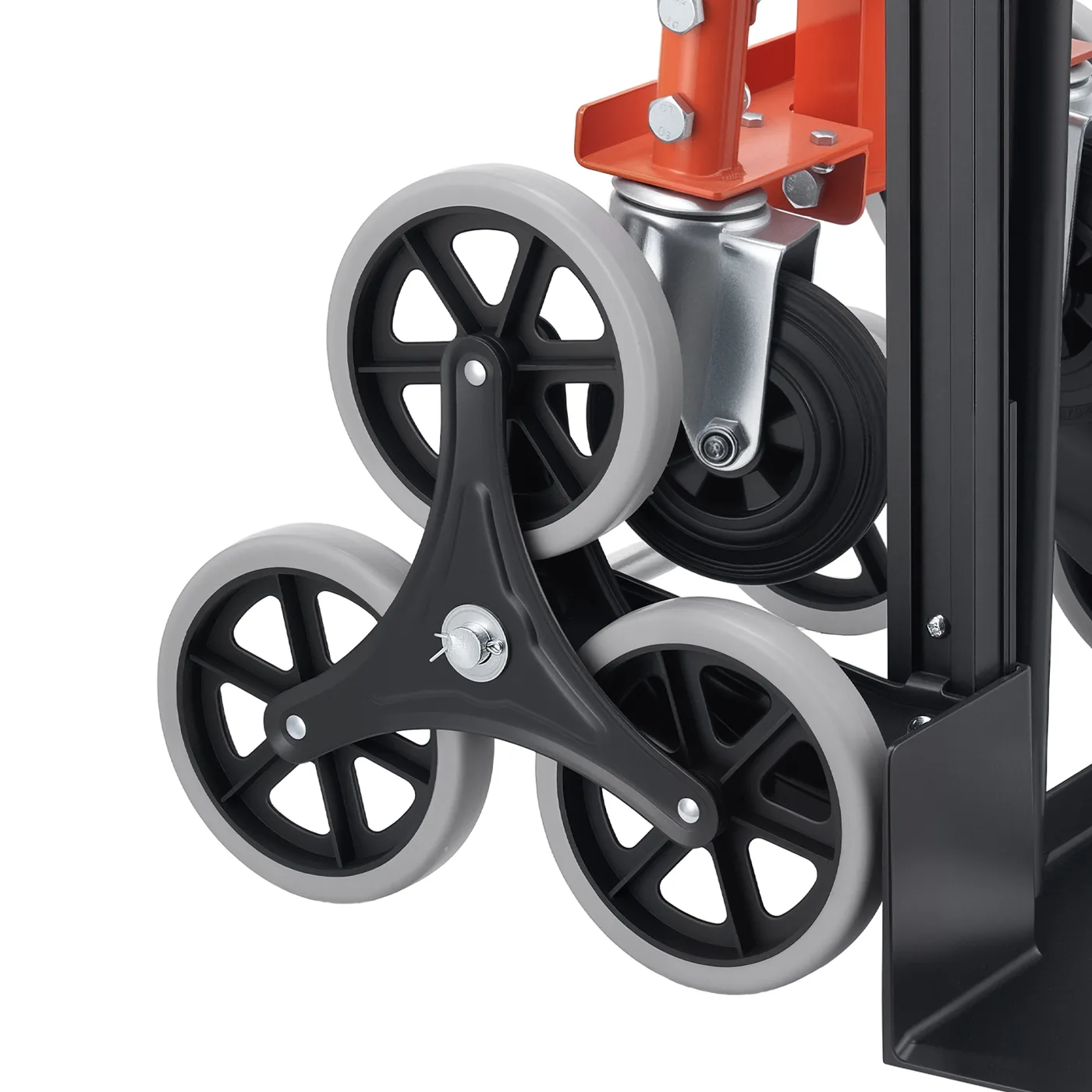 VEVOR 3 in 1 Industrial Convertible Stair Climbing Cart Durable TPR Silent Wheels