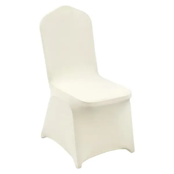 VEVOR Stretch Spandex Folding Chair Covers 100 PCS Beige-for product image 1