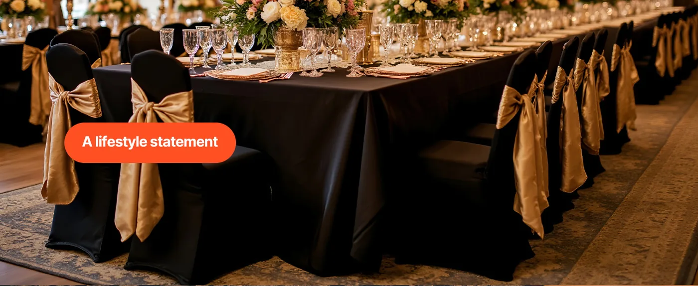 VEVOR Stretch Spandex Folding Chair Covers 50 PCS Black-Arch Parties