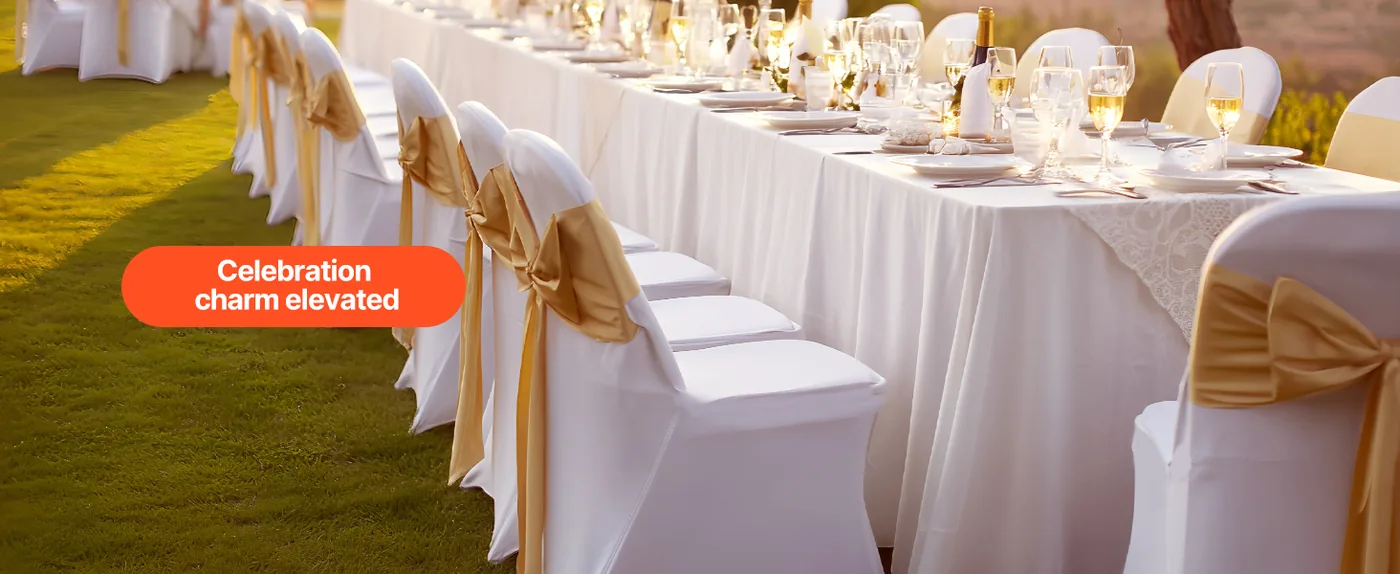 VEVOR Stretch Spandex Folding Chair Covers 12 PCS White-for Weddings