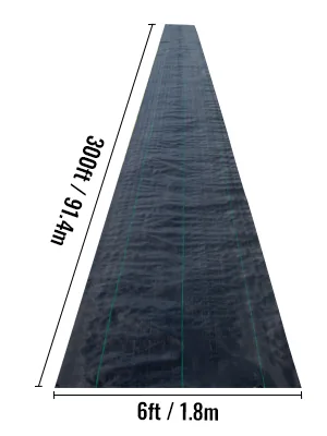 VEVOR weed fabric secured with ground stakes