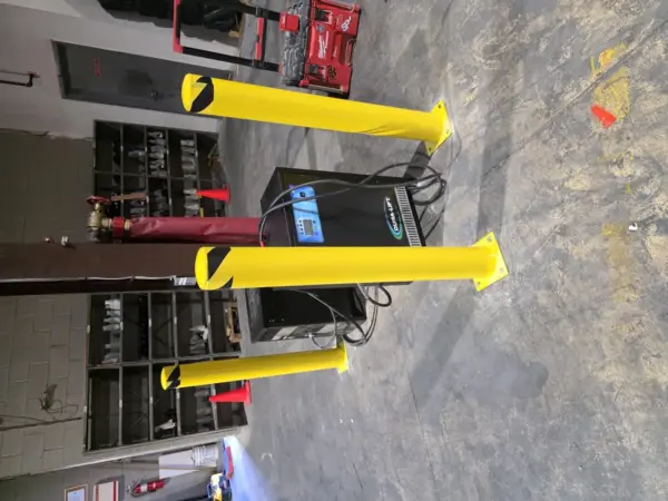 Customer photo 1 of <span class="sdh-h1" data-short="VEVOR Safety Bollard 48x5.5 inch">VEVOR Safety Bollard, 48 Inch Height Bollard Post, 5.5 Inch Diameter Steel Pipe Safety Bollard Post, Yellow Steel Bollard, Steel Safety Bollard with 8 Anchor Bolts, Perfect for Traffic-Sensitive Area</span>