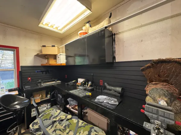 Customer photo 4 of <span class="sdh-h1" data-short="VEVOR 8 x 4 ft PVC Slat Wall Paneling Gray Modular">VEVOR Slat Wall Paneling, 8 x 4 ft, PVC Garage Slatwall with Modular Design, Grey Slat Wall Easy-to-Install Adjustable Slatwall Panel with Coupling Structure & DIY Cutting, Fits for Storage & Display</span>