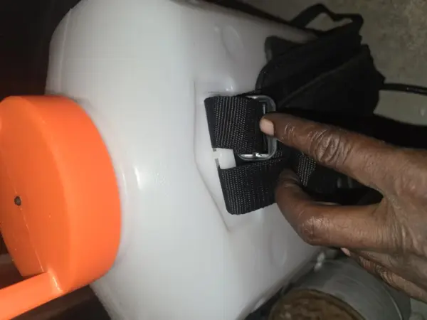 Customer photo 1 of <span class="sdh-h1" data-short="VEVOR Battery Backpack Sprayer 4 Gallon 0-90 PSI">VEVOR Battery Powered Backpack Sprayer, 0-90 PSI Adjustable Pressure, 4 Gallon Tank, Back Pack Sprayer with 8 Nozzles and 2 Wands, 12V 8Ah Battery, Wide Mouth Lid for Weeding, Spraying, Cleaning</span>