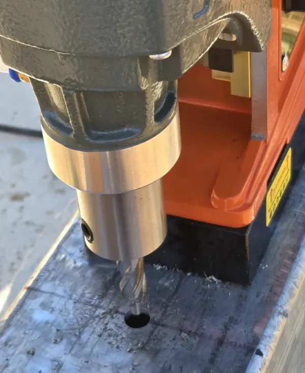 Customer photo 4 of <span class="sdh-h1" data-short="VEVOR Magnetic Drill 1450W Magnetic Drill Press with 2Inch B">VEVOR Magnetic Drill 1450W Magnetic Drill Press with 2Inch Boring Diameter Annular Cutter Machine 2900 LBS 11pcs HSS Annular Cutter Bits</span>