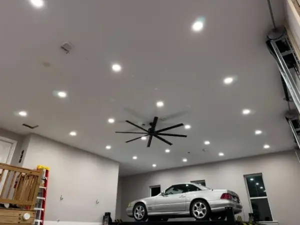 Customer photo 4 of <span class="sdh-h1" data-short="VEVOR 96 In Ceiling Fan without Light 96 inch 8 Aluminum Bla">VEVOR 96 In Ceiling Fan without Light, 6-Speed Remote Control, Aluminum 8-Blade, Reversible DC Motor, Modern Low Profile Flush Mount Fan for Bedroom, Living Room, Patio, Indoor/Outdoor, Brushed Nickel</span>