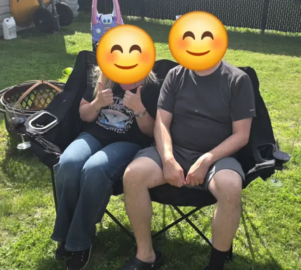 Customer photo 1 of <span class="sdh-h1" data-short="VEVOR High Back Folding Beach Chair 2 Pack 330 lbs">VEVOR Folding Beach Chair, High Back Camping Chairs for Adults, with Cup Pocket, Mesh Back, Carry Bag, Portable Extra Wide Seat Chair 330 lbs Heavy Duty Support, for Outdoor, Camp, Light Blue, 2 Pack</span>