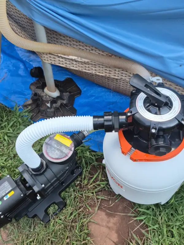 Customer photo 6 of <span class="sdh-h1" data-short="VEVOR 16 in Sand Filter Pump for Above Ground Pool 16 inch">VEVOR 16 in Sand Filter Pump for Above Ground Pool, 0.75 HP 4400 GPH, Swimming Pool Sand Filter Pump with Pre-Assembled & Leak-Resistant Design, 6-Way Valve, High-Efficiency Filtration for Pools</span>