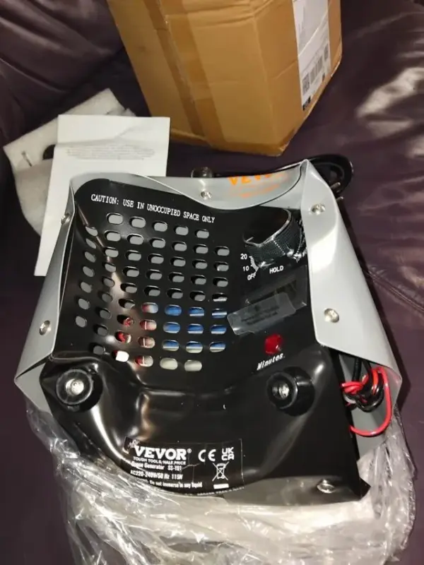Customer photo 3 of <span class="sdh-h1" data-short="VEVOR Ozone Generator 36000mg/h Commercial Knob Deodorizer">VEVOR Ozone Generator, 36000mg/h Commercial Ozone Machine, 15s Delayed Start & Timer & Rotary Encoder Knob & Odor-Treatment Cycle Mode, Industrial Deodorizer for Car, Smoke Odorss,Up to 3200 sq.ft</span>