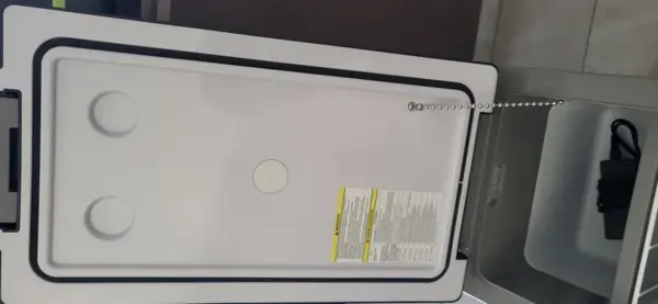 Customer photo 11 of <span class="sdh-h1" data-short="VEVOR 16 Qt Portable Car Fridge 12V Compressor Cooler">VEVOR 12 Volt Refrigerator 16 Qt, Portable Mini Car Fridge with -4 F to 68 F Cooling Range and App Control, 12/24V DC and 110-240V AC Electric Compressor Cooler for Truck, Vehicle, RV, Boat, Outdoor and Home Use</span>