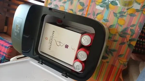 Customer photo 6 of <span class="sdh-h1" data-short="VEVOR 16 Qt Portable Car Fridge 12V Compressor Cooler">VEVOR 12 Volt Refrigerator 16 Qt, Portable Mini Car Fridge with -4 F to 68 F Cooling Range and App Control, 12/24V DC and 110-240V AC Electric Compressor Cooler for Truck, Vehicle, RV, Boat, Outdoor and Home Use</span>