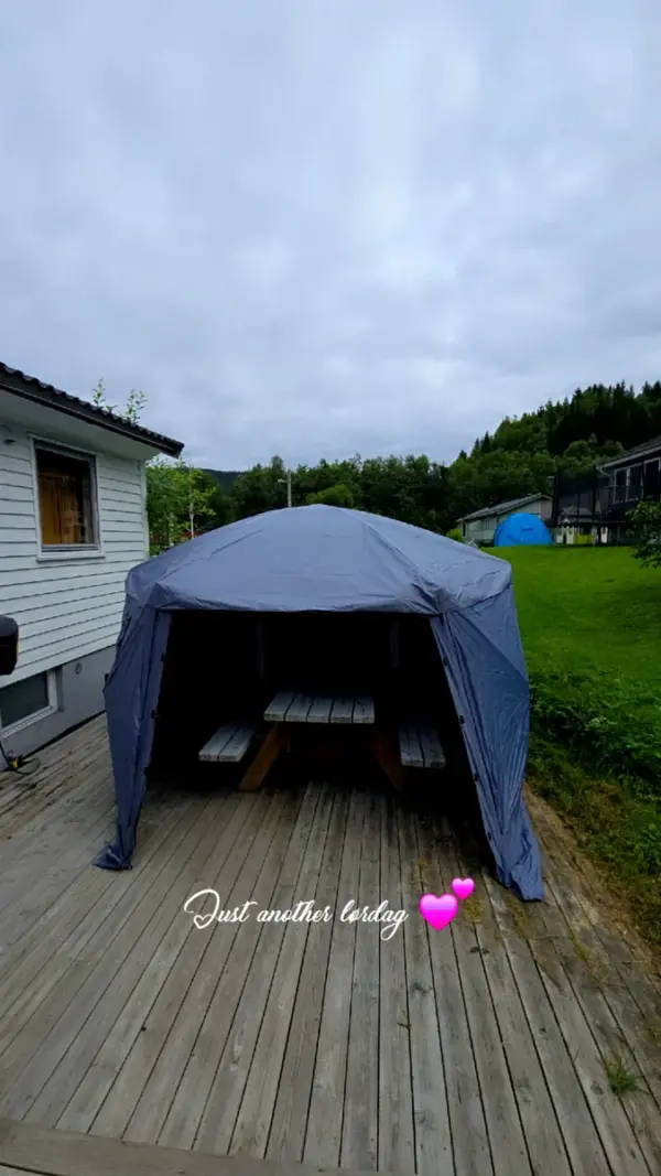 Customer photo 4 of <span class="sdh-h1" data-short="VEVOR 10 x 10 ft 6 Sided Pop Up Gazebo Screen Tent Green">VEVOR Pop up Gazebo Screen Tent, 10 x 10 ft Large 6-Sided Camping Canopy Tent with Removable Top & Carry Bag, Quick-Set & Bite-Proof, Screen House Sun Shelter for 6-8 Persons Backyard Patio, Green</span>