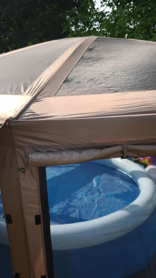 Customer photo 1 of <span class="sdh-h1" data-short="VEVOR 10 x 10 ft 6 Sided Pop Up Gazebo Screen Tent Green">VEVOR Pop up Gazebo Screen Tent, 10 x 10 ft Large 6-Sided Camping Canopy Tent with Removable Top & Carry Bag, Quick-Set & Bite-Proof, Screen House Sun Shelter for 6-8 Persons Backyard Patio, Green</span>