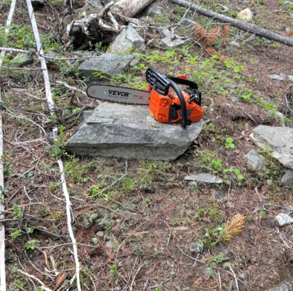 Customer photo 5 of <span class="sdh-h1" data-short="VEVOR 25.4CC 12 in Gas Chainsaw, 1.2 HP Handheld">VEVOR Gas Chainsaw, 25.4CC 12″ 1.2HP, Gasoline Powered Chain Saw, Handheld Cordless Petrol Chainsaws for Tree Wood Branch Cutting, Tree Trimming, Land Clearing, Farm Garden Ranch Forest Cutting Use</span>