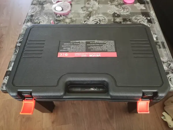 Customer photo 2 of <span class="sdh-h1" data-short="VEVOR 90 Piece 3/8 in Complete Impact Socket Set Cr-Mo">VEVOR 3/8″ Drive Impact Socket Set, SAE 1/4″-3/4″ and Metric 6-19mm 90 Piece Socket Set, 6 Point Cr-Mo Alloy Steel for Auto Repair, Includes Extension Bars Universal Joint Adapter Lock Storage Case</span>