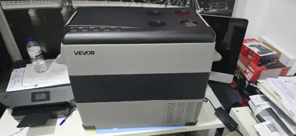 Customer photo 15 of <span class="sdh-h1" data-short="VEVOR Car Refrigerator 23QT">VEVOR Car Refrigerator, DC 12/24V AC100-240V Compressor Electric Cooler, -4°F to 68°F Car Fridge with APP Control, 23 QT Cars Freezer for RVs, Campsites, Boats, Camping, Fishing, 45W Portable Freezer</span>