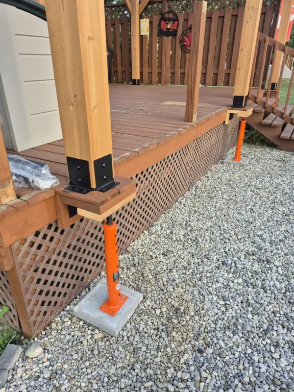 Customer photo 1 of <span class="sdh-h1" data-short="VEVOR House Floor Jacks 2 Pack 19-36 in 18000 lbs">VEVOR House Floor Jacks, 2 Pack 19-36 Inch Height Range, 18000 lbs Max Load Capacity, Adjustable Support Beam Basement Jack Post Pole for Leveling, Lift Steel Telescoping Post for Temporary Support</span>