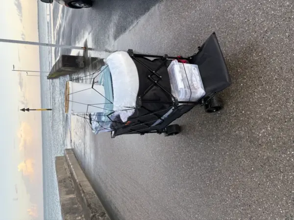 Customer photo 1 of <span class="sdh-h1" data-short="VEVOR Foldable Double Decker Wagon 400L">VEVOR Foldable Double Decker Wagon, 400L Collapsible Wagon Cart with All-Terrain Wheels, Heavy Duty Folding Wagon Cart 350-450 lbs Weight Capacity for Camping, Shopping, Garden, 52″ Extra Long Extender</span>
